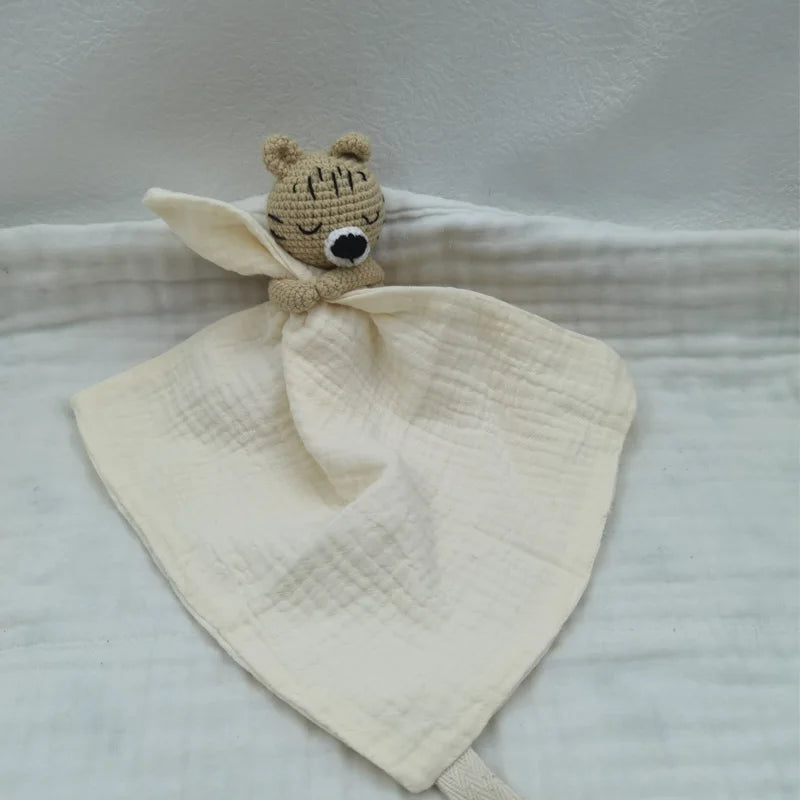 Baby Soother Appease Towel Bib Soft Bunny Bear Elephant Sleeping Doll Teether Infants Comfort Sleeping Nursing Cuddling Doudou B