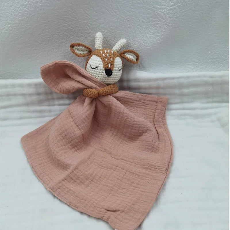 Baby Soother Appease Towel Bib Soft Bunny Bear Elephant Sleeping Doll Teether Infants Comfort Sleeping Nursing Cuddling Doudou B