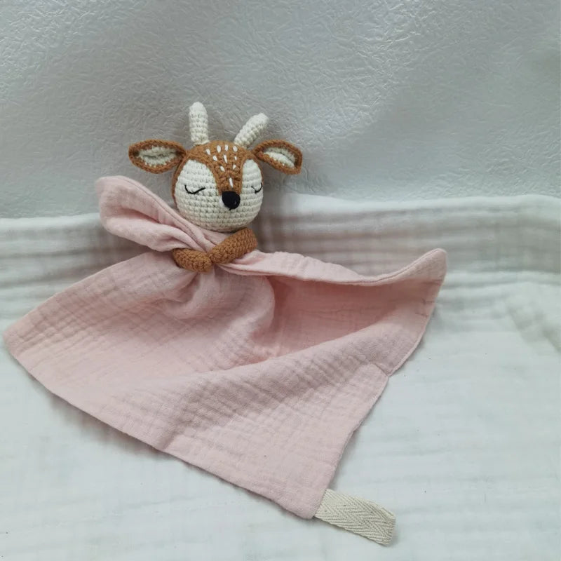 Baby Soother Appease Towel Bib Soft Bunny Bear Elephant Sleeping Doll Teether Infants Comfort Sleeping Nursing Cuddling Doudou B