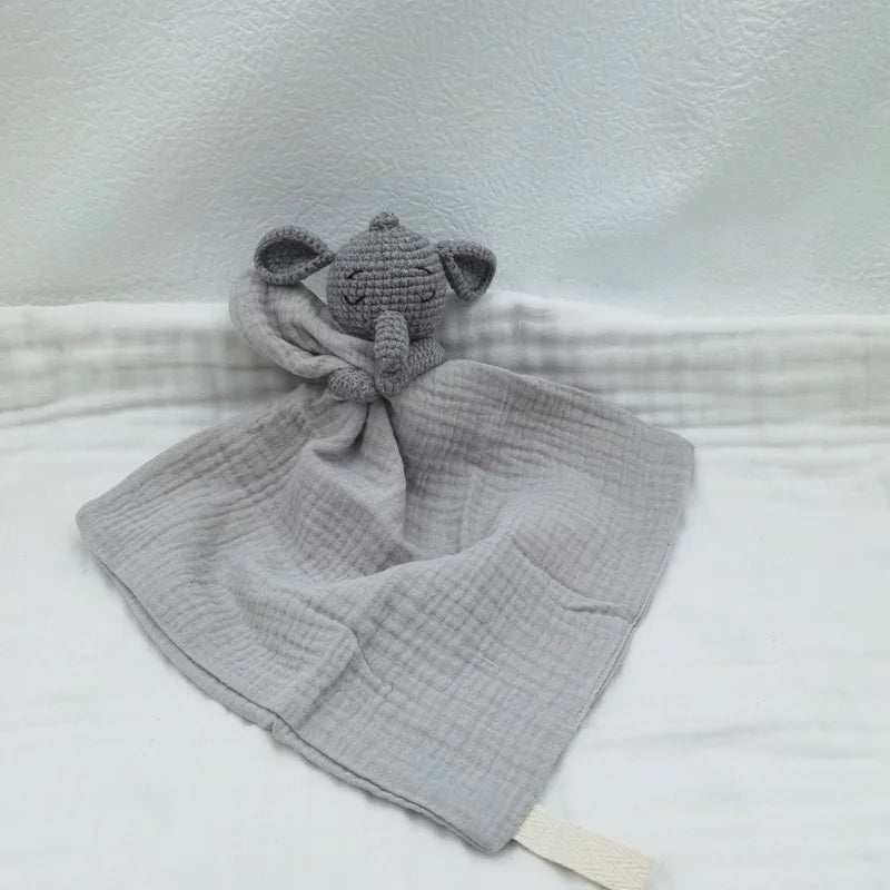 Baby Soother Appease Towel Bib Soft Bunny Bear Elephant Sleeping Doll Teether Infants Comfort Sleeping Nursing Cuddling Doudou B
