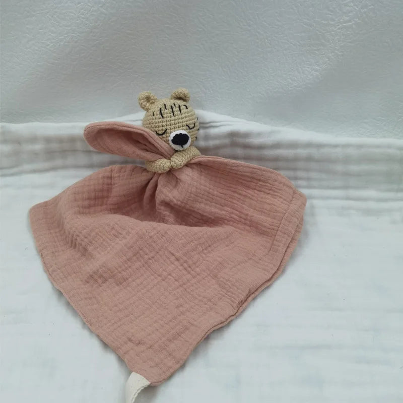 Baby Soother Appease Towel Bib Soft Bunny Bear Elephant Sleeping Doll Teether Infants Comfort Sleeping Nursing Cuddling Doudou B