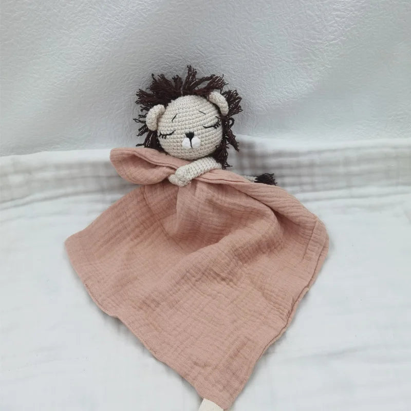 Baby Soother Appease Towel Bib Soft Bunny Bear Elephant Sleeping Doll Teether Infants Comfort Sleeping Nursing Cuddling Doudou B
