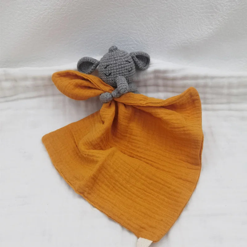 Baby Soother Appease Towel Bib Soft Bunny Bear Elephant Sleeping Doll Teether Infants Comfort Sleeping Nursing Cuddling Doudou B