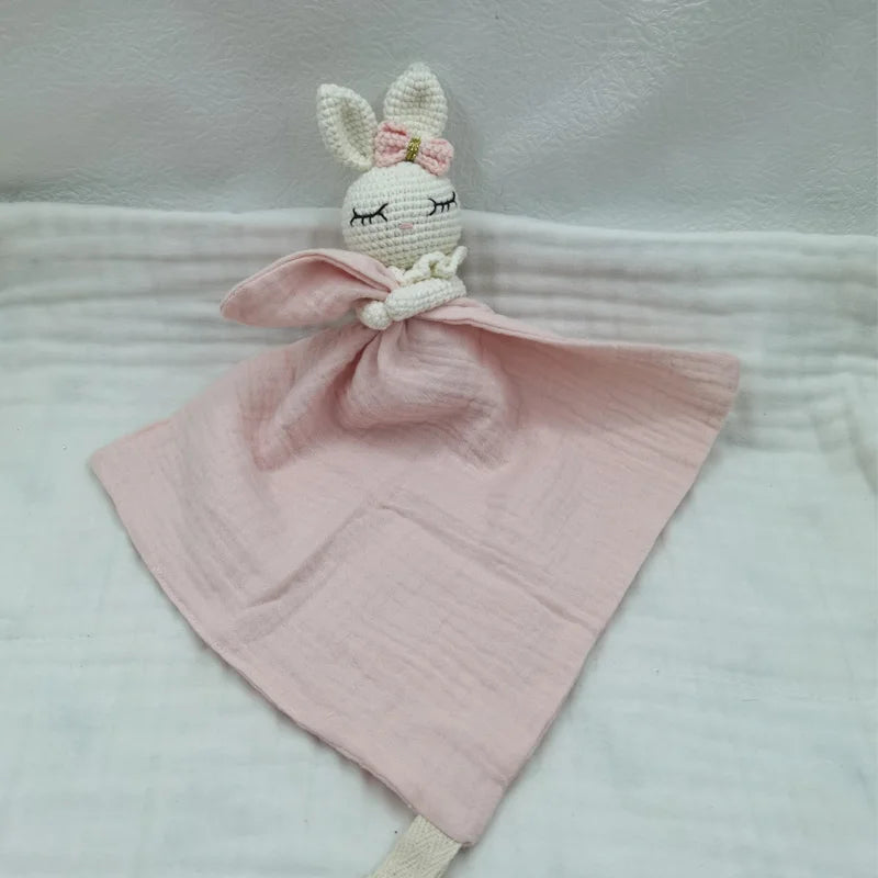 Baby Soother Appease Towel Bib Soft Bunny Bear Elephant Sleeping Doll Teether Infants Comfort Sleeping Nursing Cuddling Doudou B