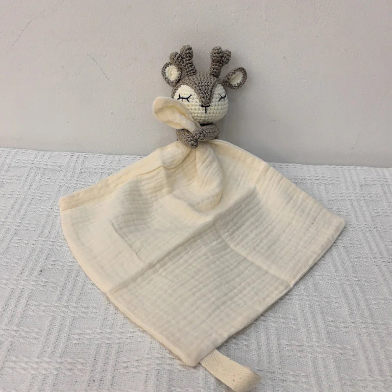 Baby Soother Appease Towel Bib Soft Bunny Bear Elephant Sleeping Doll Teether Infants Comfort Sleeping Nursing Cuddling Doudou B