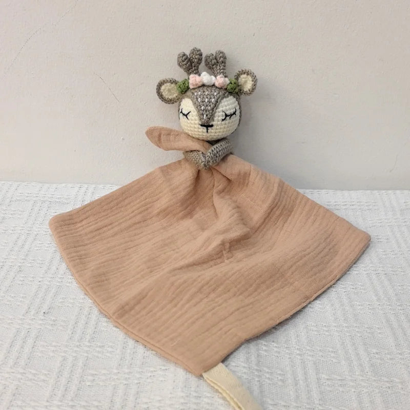 Baby Soother Appease Towel Bib Soft Bunny Bear Elephant Sleeping Doll Teether Infants Comfort Sleeping Nursing Cuddling Doudou B