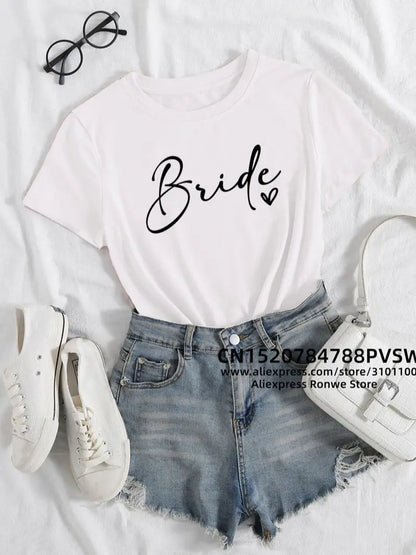 BrideBendeShirt - Trendy & Team - MerchiGo - Bride Wit / S - MerchiGo