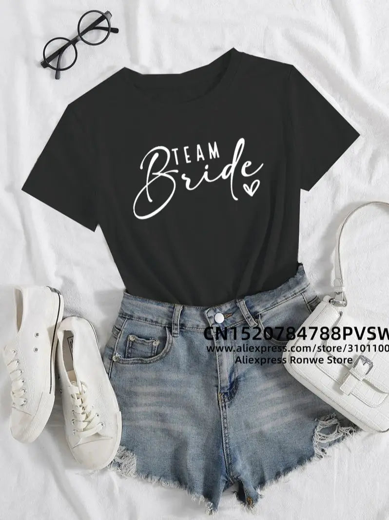 BrideBendeShirt - Trendy & Team - MerchiGo - Team Bride Zwart / XXL - MerchiGo