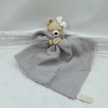 Baby Soother Appease Towel Bib Soft Bunny Bear Elephant Sleeping Doll Teether Infants Comfort Sleeping Nursing Cuddling Doudou B