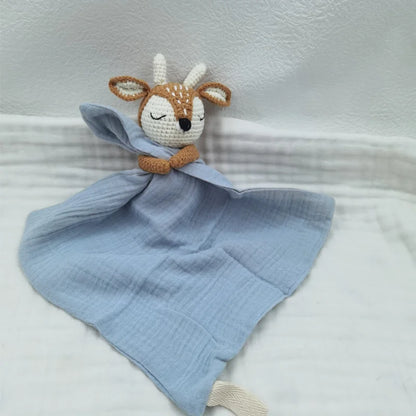 Baby Soother Appease Towel Bib Soft Bunny Bear Elephant Sleeping Doll Teether Infants Comfort Sleeping Nursing Cuddling Doudou B