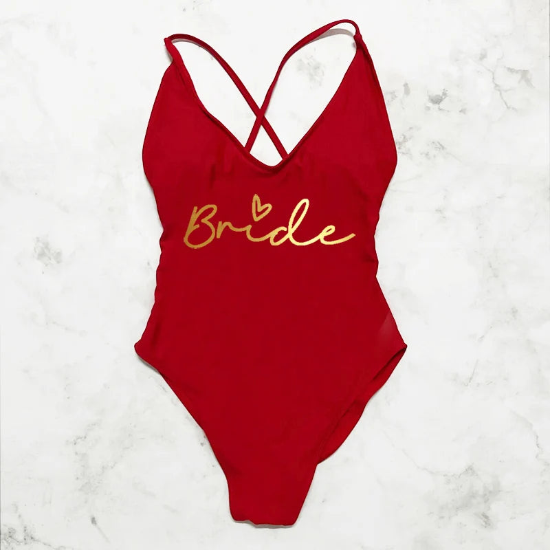 Bride Beach Bliss - Elegantie & Zon - MerchiGo - Rood Goud / S - MerchiGo