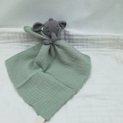 Baby Soother Appease Towel Bib Soft Bunny Bear Elephant Sleeping Doll Teether Infants Comfort Sleeping Nursing Cuddling Doudou B