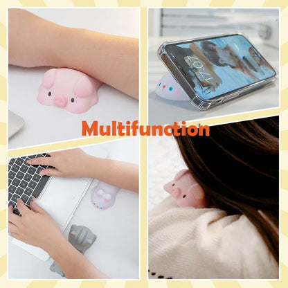 Cute Cartoon Mouse Pad Comfort Computer Wrist Rests Kawaii Support Cushion Desk Keyboard Wrist Pad Hand Pillow Office Supplies