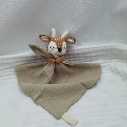 Baby Soother Appease Towel Bib Soft Bunny Bear Elephant Sleeping Doll Teether Infants Comfort Sleeping Nursing Cuddling Doudou B