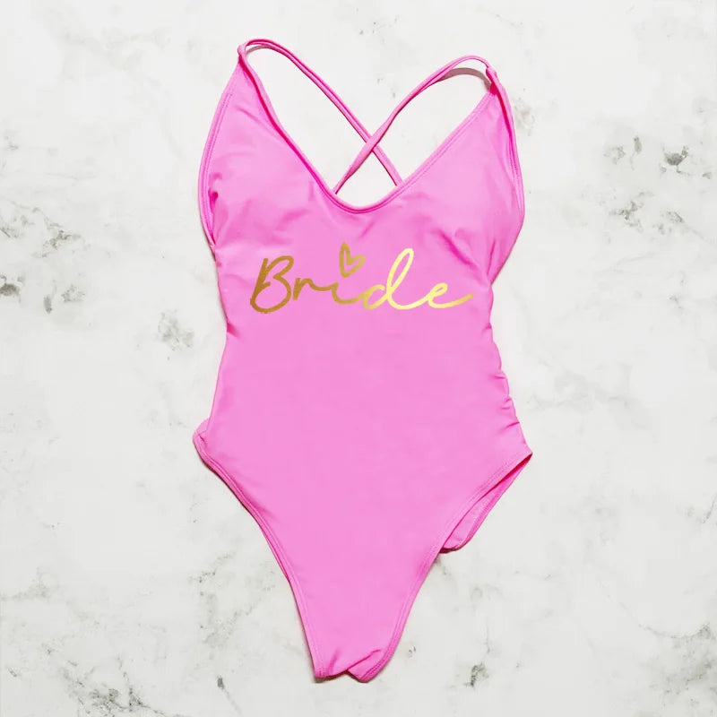 Bride Beach Bliss - Elegantie & Zon - MerchiGo - Roze Goud / S - MerchiGo